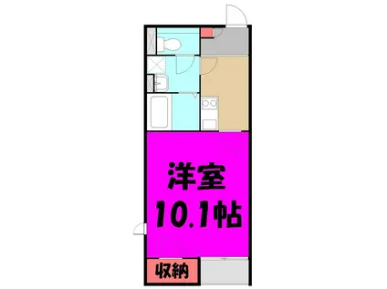 クラージュ日進(1K/1階)の間取り写真