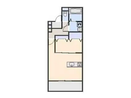 シャンボール(ワンルーム/3階)の間取り写真