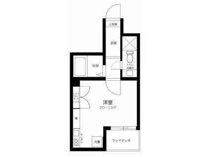 CACHETTE西巣鴨(ワンルーム/1階)の間取り写真