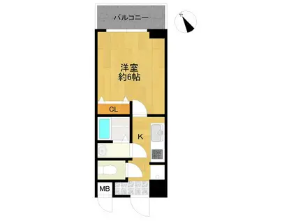 レクシア栄橋(1K/3階)の間取り写真