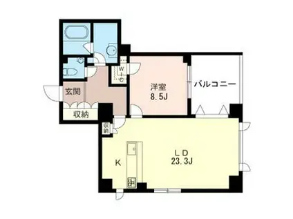 ESPOIR桜新町(1LDK/2階)の間取り写真