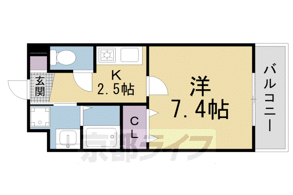 SJぺスカ(1K/1階)の間取り写真