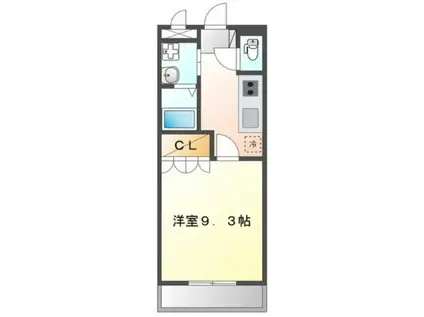 LA LA ひまわり(1K/2階)の間取り写真