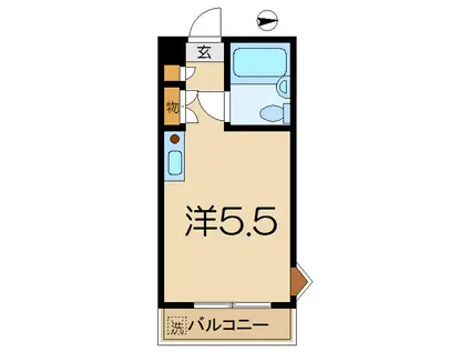 TOP能見台第3(ワンルーム/3階)の間取り写真