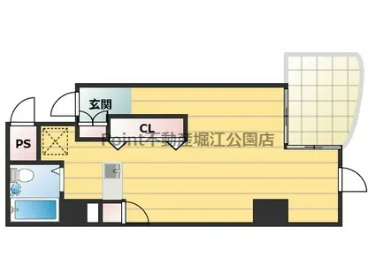 ウェーブイン中津(ワンルーム/2階)の間取り写真