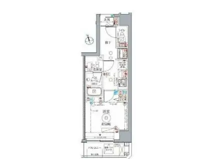 CREVISTA高円寺(1K/4階)の間取り写真