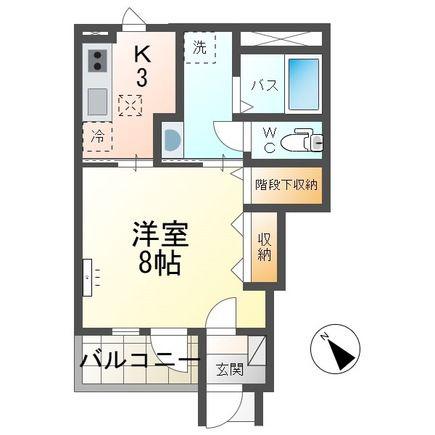 サンコート(1K/1階)の間取り写真