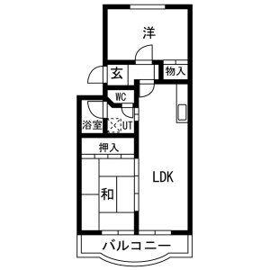 ジャルジョイハイツ(2LDK/3階)の間取り写真