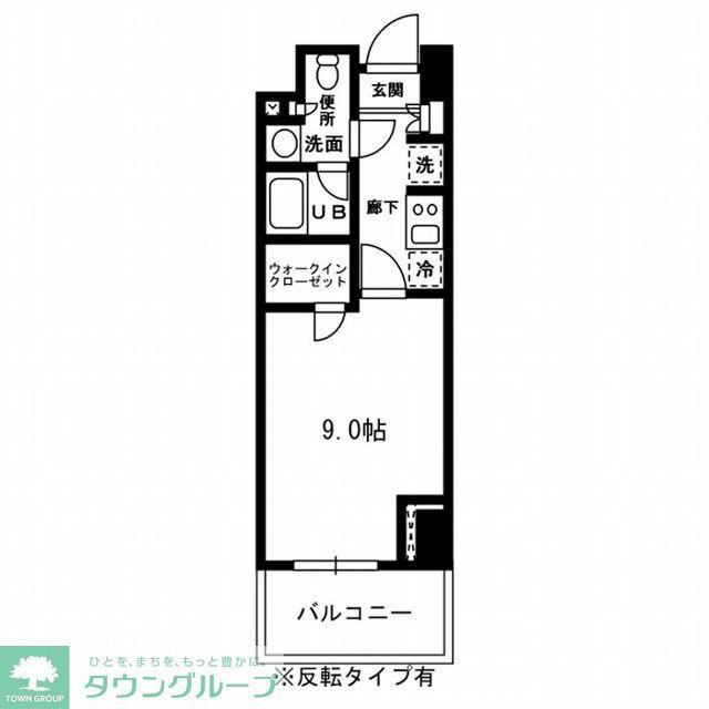 レジディア杉並方南町(1K/2階)の間取り写真