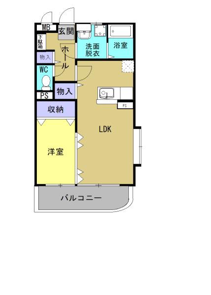 クレールコート(1LDK/2階)の間取り写真