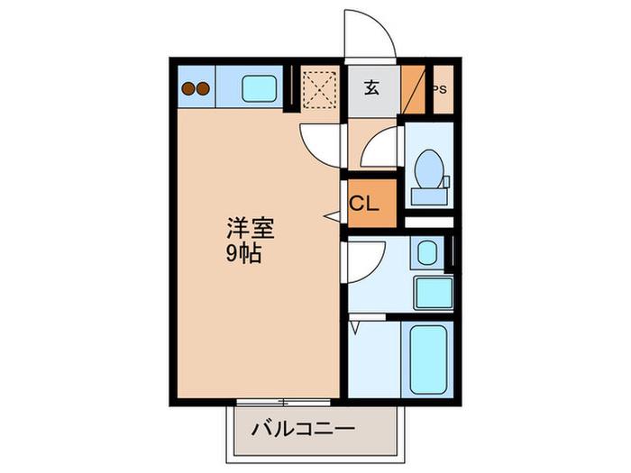 セジュールIHARA(ワンルーム/2階)の間取り写真