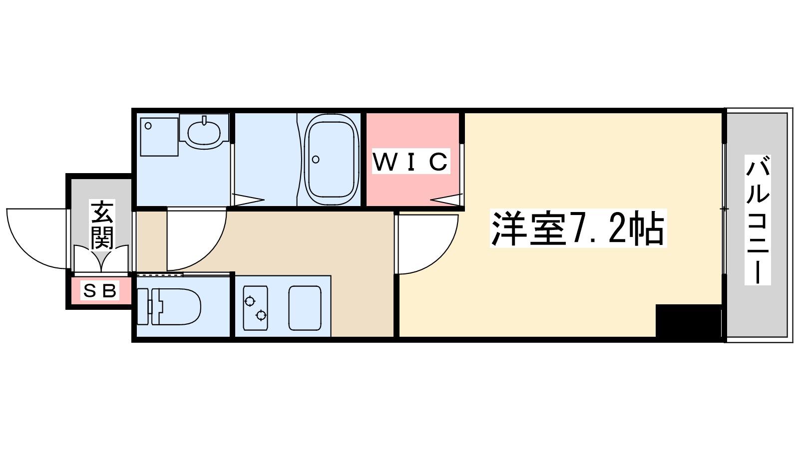 エムエスアール新大阪南(1K/3階)の間取り写真