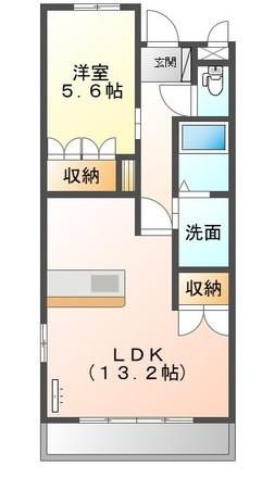 プリマベーラ(1LDK/2階)の間取り写真