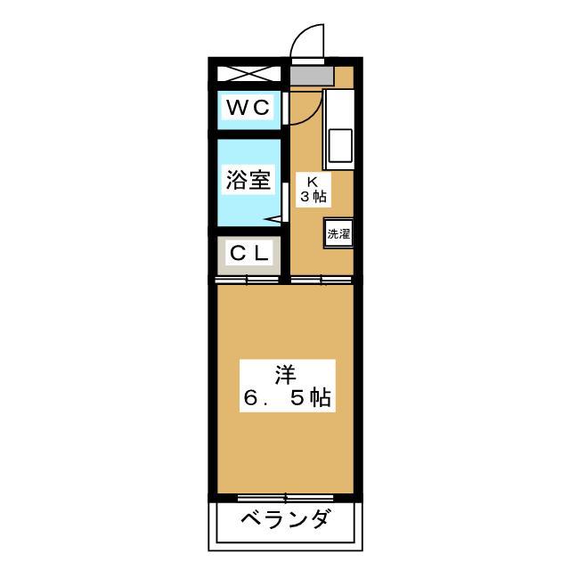 JS CLASSIC(1K/3階)の間取り写真