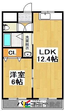 レジデンスHEIWA(1LDK/1階)の間取り写真