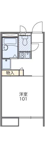 レオパレスWIN(1K/2階)の間取り写真