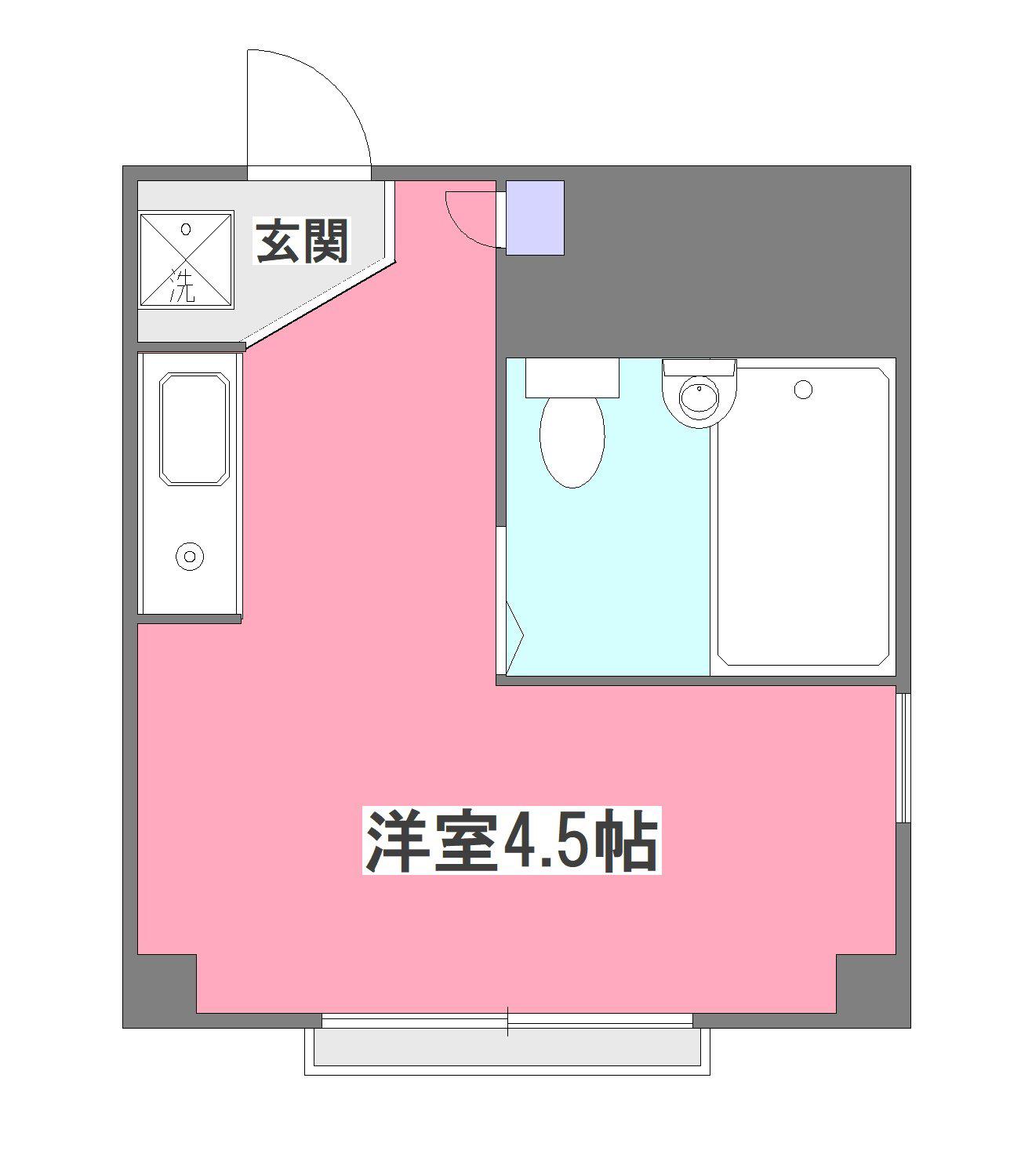 Nファースト清瀬(ワンルーム/1階)の間取り写真