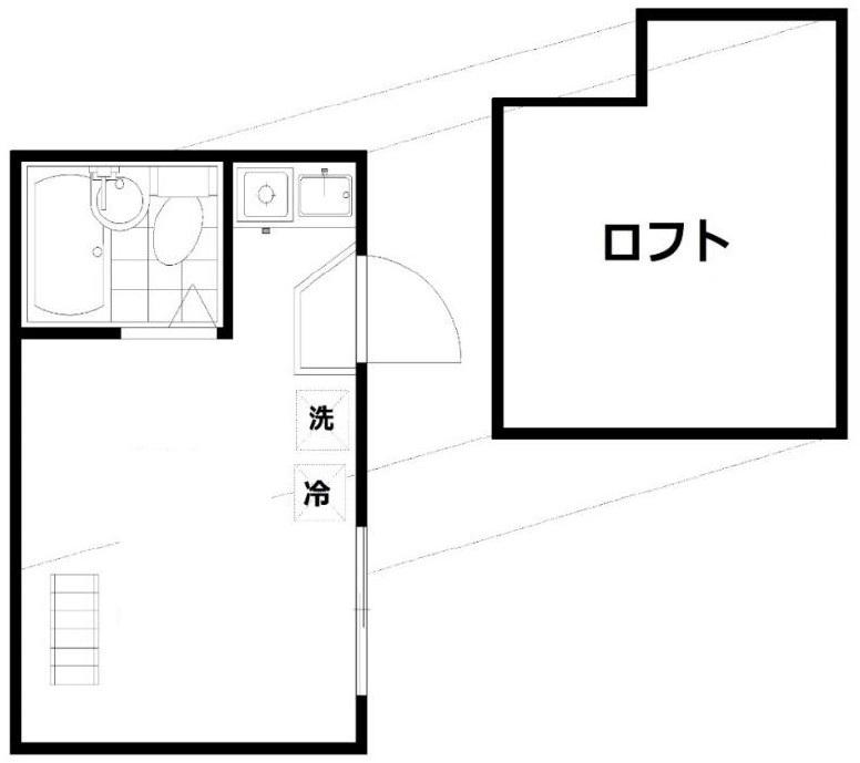 リベール大井町(ワンルーム/1階)の間取り写真
