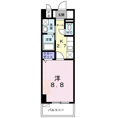 メゾン SHINKA(1K/2階)の間取り写真