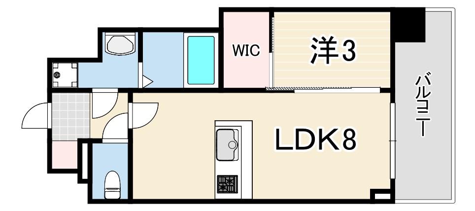 ワールドアイ神戸ハーバーランド3(1LDK/3階)の間取り写真
