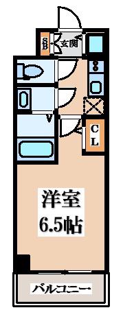 ARCOBALENO OSAKA FUSE(1K/8階)の間取り写真