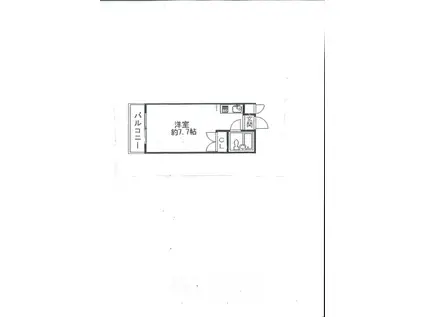 サンガーデンルーム (ワンルーム/1階)の間取り写真