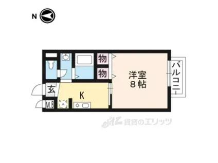 サープラス池田Ⅱ(1K/2階)の間取り写真