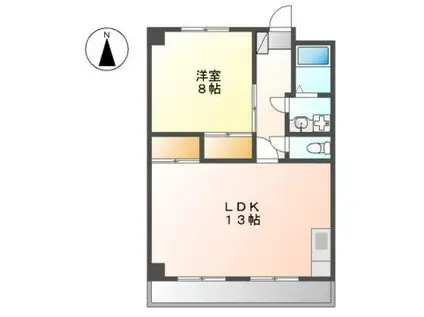 藤本コーポ(2DK/3階)の間取り写真