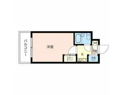 ベルトピア手柄V(1K/4階)の間取り写真