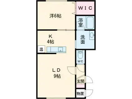 ルストレ(1LDK/1階)の間取り写真