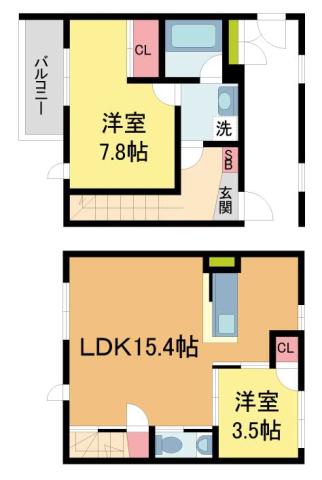 RA-ASHIYA(2LDK/1階)の間取り写真