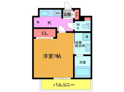 MARRIAGE ICHIKAWA(1K/3階)の間取り写真