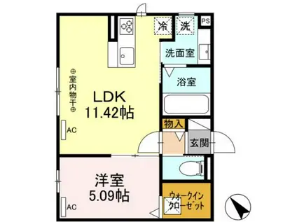 F-GRANDE十軒(1LDK/3階)の間取り写真