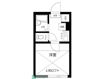 フェッロヴィア桜台(1K/3階)の間取り写真