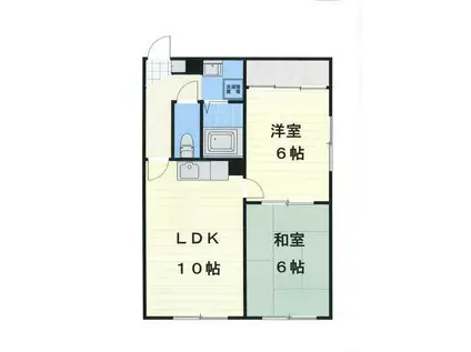 エリザベート北31-II (2LDK/2階)の間取り写真