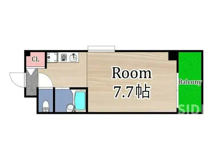 ロナガーデンプレイス(1K/1階)の間取り写真