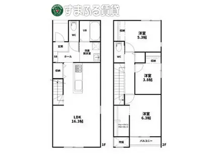 I ヒルズ(3LDK/1階)の間取り写真