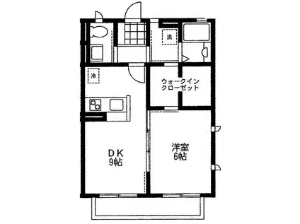 ソレイユ(1SLDK/2階)の間取り写真