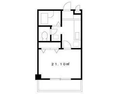 キャナルコート(1K/3階)の間取り写真