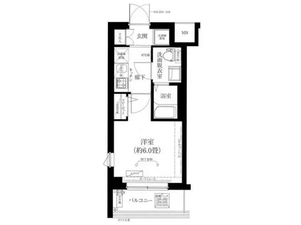 ルフレ グランデ川口(1K/2階)の間取り写真
