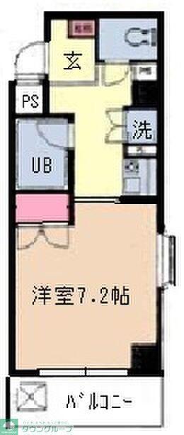 グランデュール峯崎II(ワンルーム/4階)の間取り写真