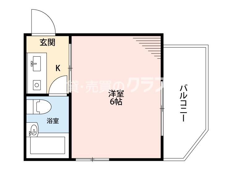 大正プロジェクト(ワンルーム/2階)の間取り写真