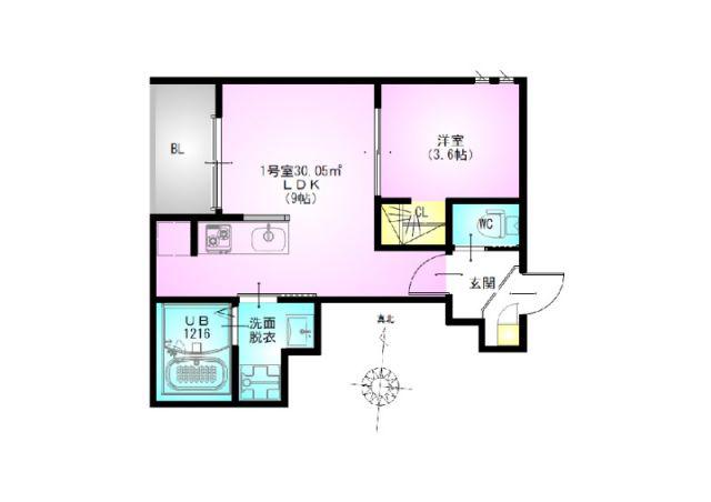 REGALEST NISSHIN(1LDK/3階)の間取り写真