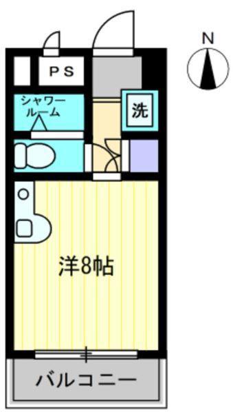 センチュリーガーデン(1K/2階)の間取り写真