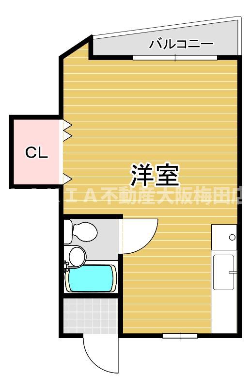 福島常盤マンション(ワンルーム/5階)の間取り写真