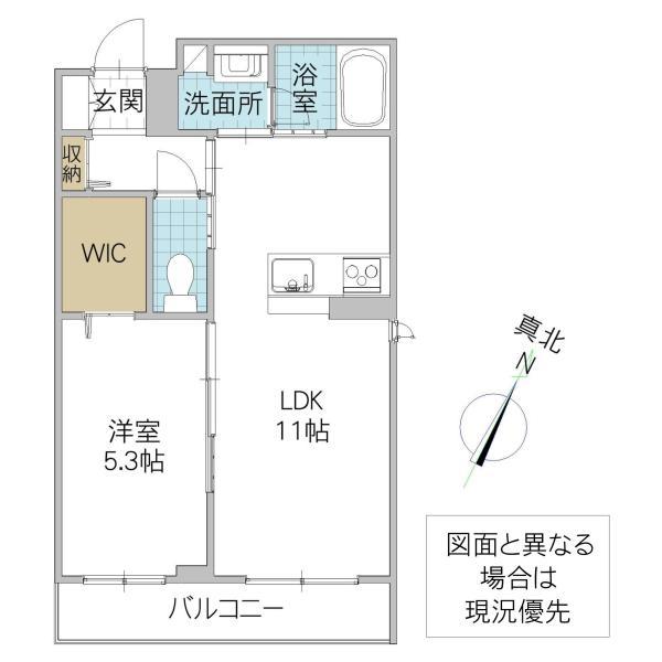 ヴィアソーレ(1LDK/1階)の間取り写真