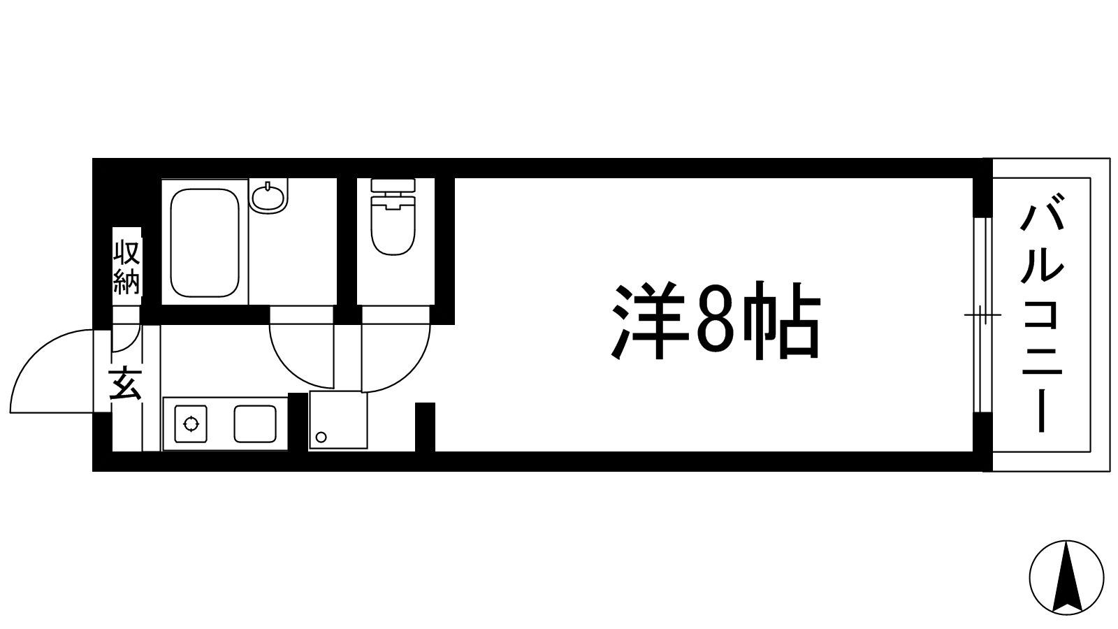 イトウマン39(ワンルーム/3階)の間取り写真