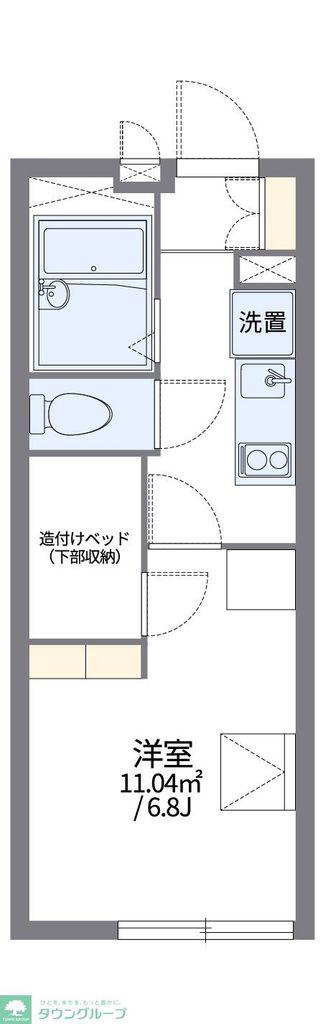 レオパレスプランタン(1K/1階)の間取り写真