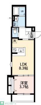 ROBOT HOME 西大宮IV(1LDK/3階)の間取り写真