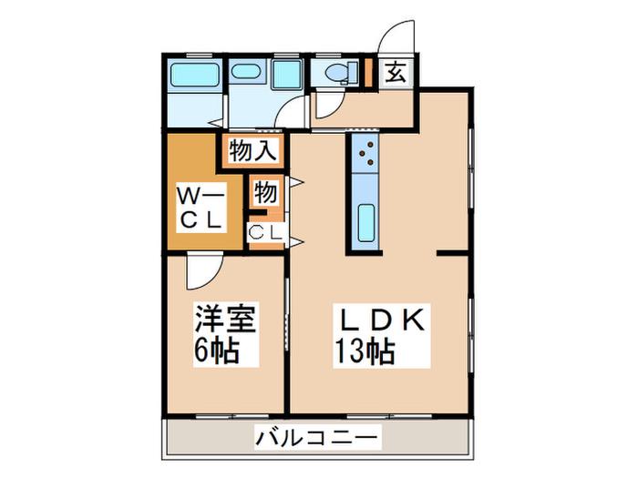 第一上原マンション(1LDK/1階)の間取り写真